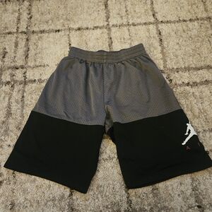 Men's Gray and Black Athletic Shorts